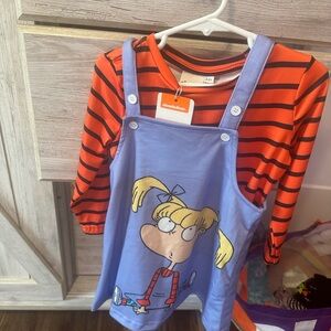 Nickelodeon Orange and Blue Cartoon Dress
